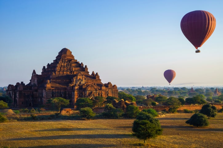 Ballon Reise in Myanmar