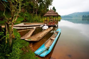 Kanutrekking am Lake Bunyonyi Uganda