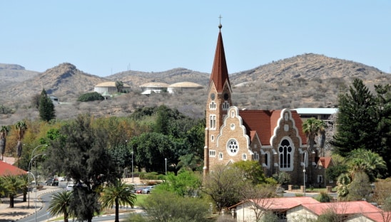 Die Kirche von Windhoek in Namibia