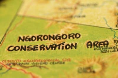 Ngorongoro Karte - Tansania